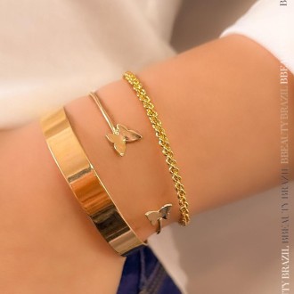 Detalhes do produto Bracelete Elinhos em ouro