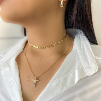 Detalhes do produto Choker elos, em ouro