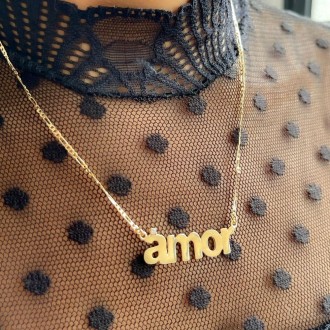 Detalhes do produto Colar Amor e uma Zircônia em Ouro