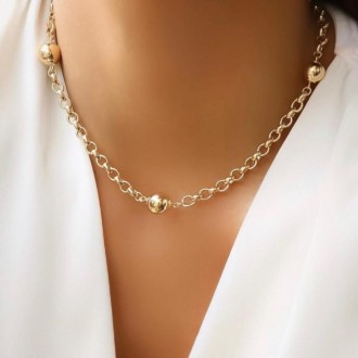 Detalhes do produto Choker Três Esferas, em Ródio Branco